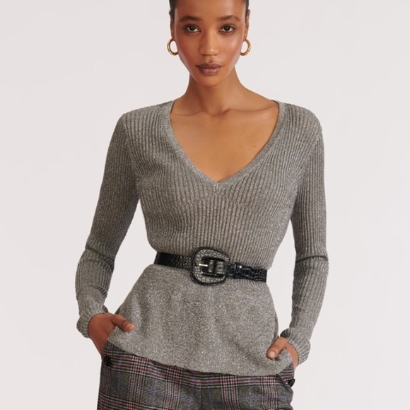 Veronica Beard Sweaters - Veronica Beard Esmeralda peplum v-neck sweater NWT